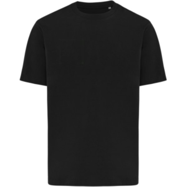 IQONIQ Nikko heavyweight gerecycled katoen t-shirt — drukvlak borst rechterzijde