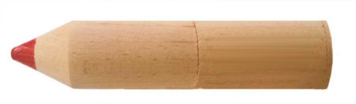 Kleurpotlodenset Francis | Houten houder | 6 potloden — drukvlak houder