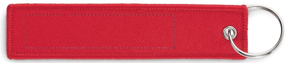 TAKEOFF - Sleutelhanger "remove before fligh — drukvlak links op de band