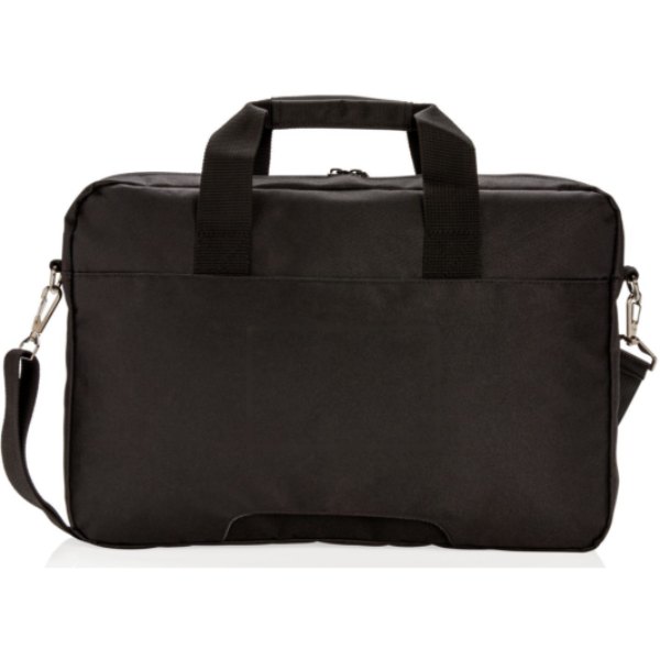 Swiss Peak 15.4” laptop tas PVC-vrij — drukvlak artikel achterzijde