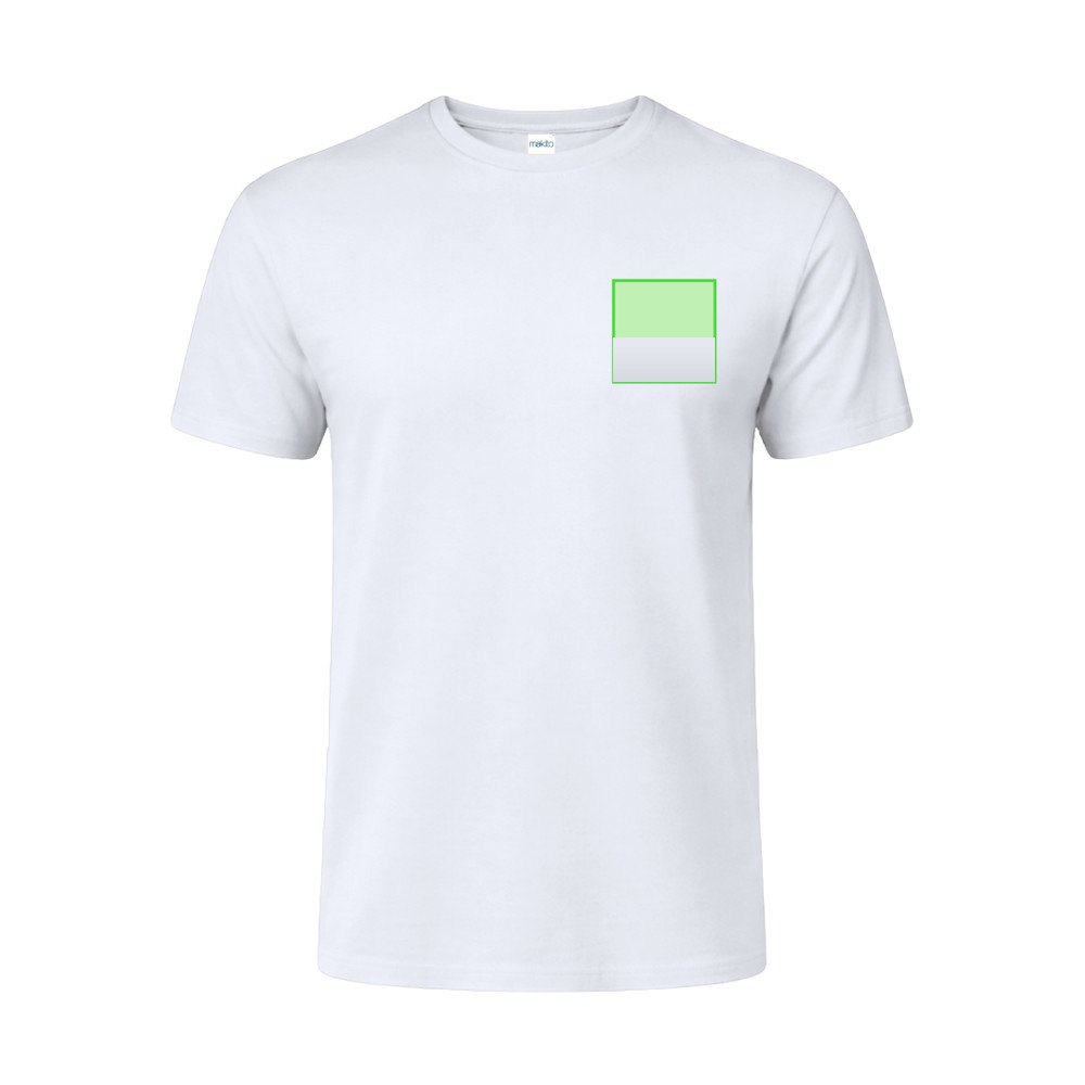 Wit Kinder T-Shirt Seiyo — drukvlak linkerborst