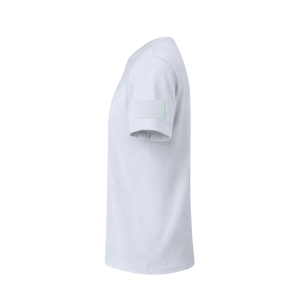 Wit Kinder T-Shirt Seiyo — drukvlak linker mouw