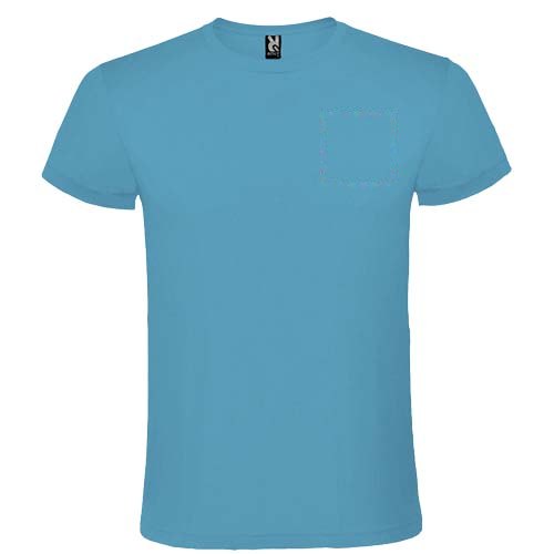 Atomic 150 g/m² unisex T-shirt met korte mouwen — drukvlak linker borst