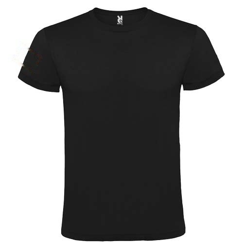 Atomic 150 g/m² unisex T-shirt met korte mouwen — drukvlak rechter bicep