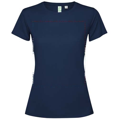 Estoril 125 g/m² T-shirt met korte mouwen voor dames — drukvlak impact volledige voorzijde