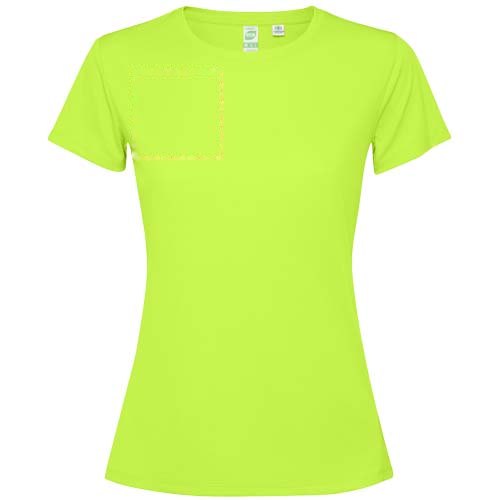 Estoril 125 g/m² T-shirt met korte mouwen voor dames — drukvlak rechter borst
