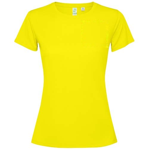 Estoril 125 g/m² T-shirt met korte mouwen voor dames — drukvlak linker borst