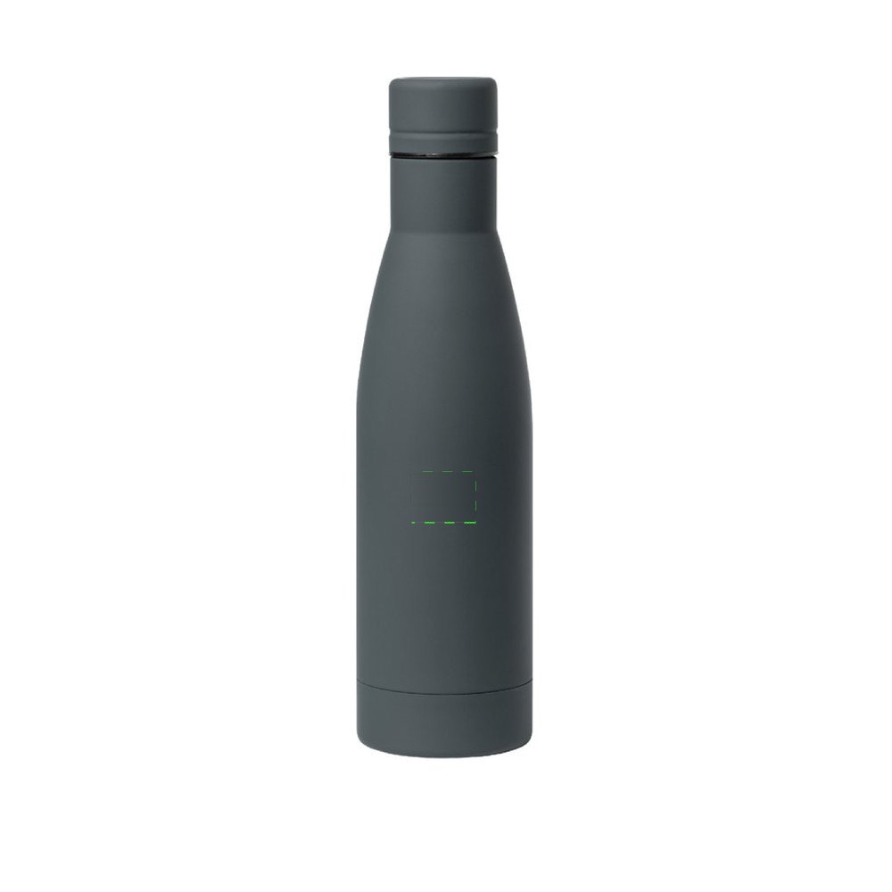 Fles Garthix — drukvlak als de mat gevouwen is op de voorkant