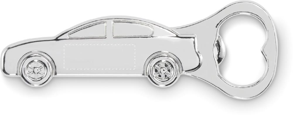 MYCAR - Flesopener in autovorm — drukvlak op de zijkant
