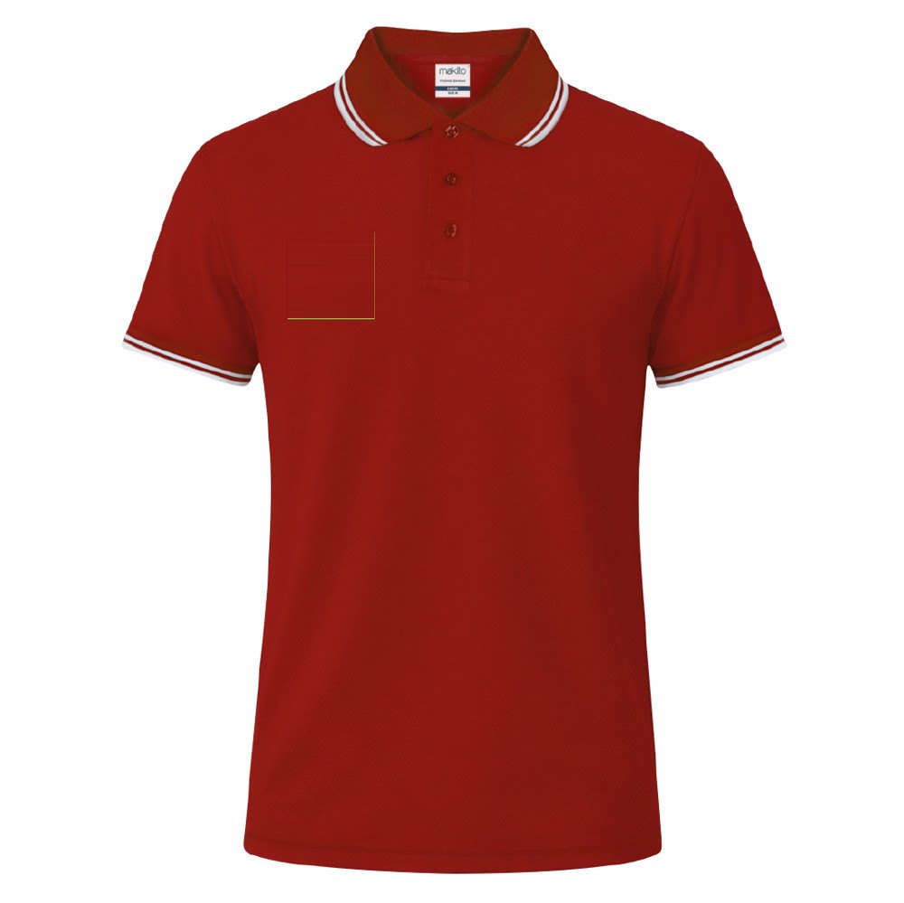 Polo Shirt Tecnic Zawak — drukvlak rechterborst