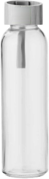 Drinkfles Marc | Glas | 500 ml — drukvlak op deksel