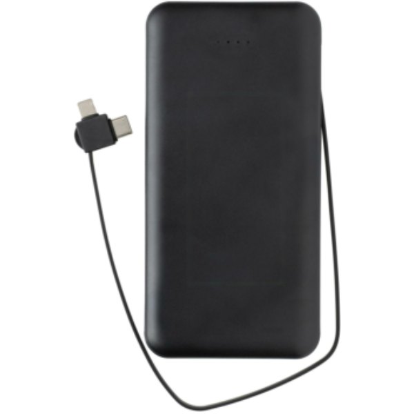 Lockhart RCS gerecycled plastic 10.000 powerbank — drukvlak artikel voorzijde