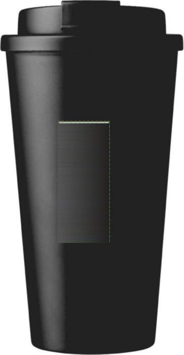 Koffie-to-go beker Mackenzie | 475 ml — drukvlak voorzijde
