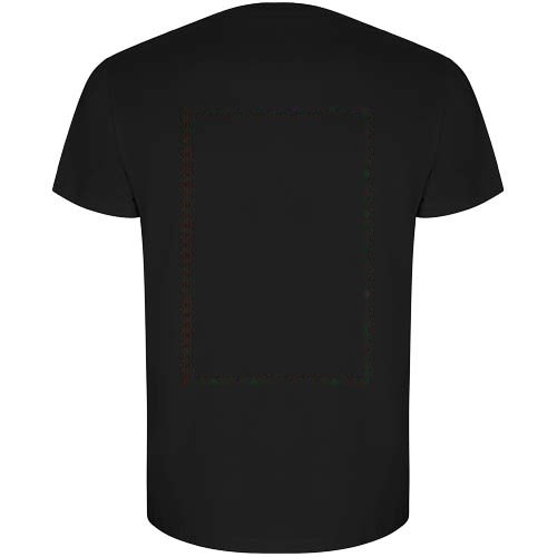 Golden 160 g/m² herenshirt met korte mouwen — drukvlak impact hoog op de achterzijde