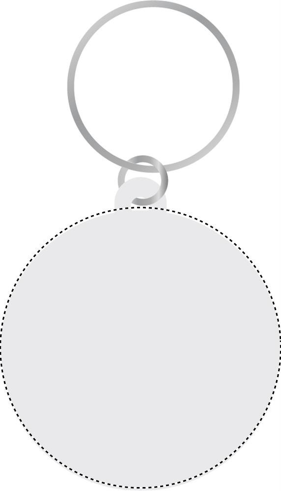 PIN KEY - Sleutelhanger, metaal — drukvlak inlay