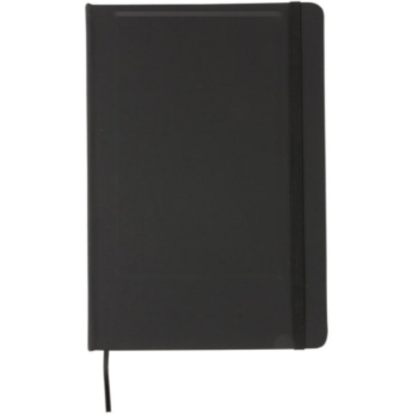 A5 standaard hardcover PU notitieboek — drukvlak artikel voorzijde boven