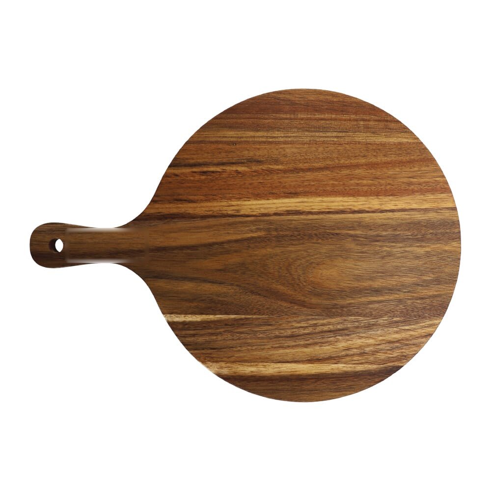 InSideOut Houten serveer plank rond, 31.5cm — drukvlak op het handvat