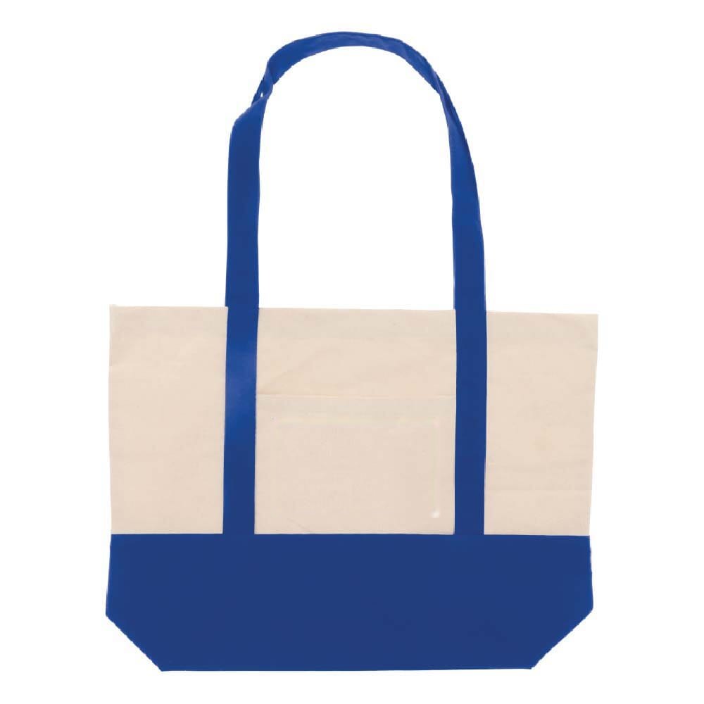 Strandtas katoenen canvas OEKO-TEX® 280g/m² 42x10x30cm — drukvlak op de vak