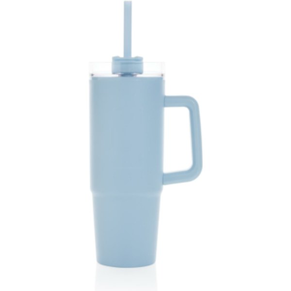 Tana RCS plastic tumbler met handvat 750 ml — drukvlak artikel voorzijde boven
