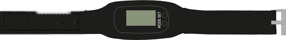 BRATARA - Pedometer armband — drukvlak band rechts 2