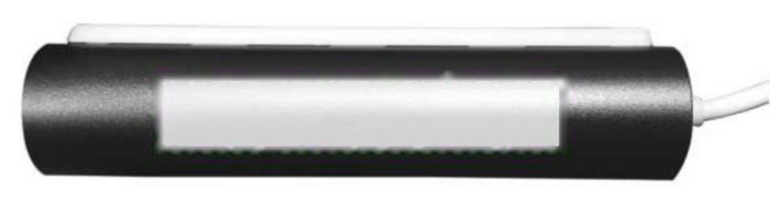 Aluminium USB hub Leo — drukvlak voorzijde boven