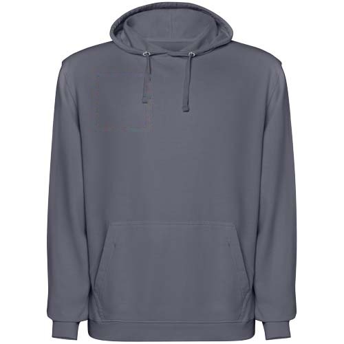 Kenia 250 g/m² unisex hoodie — drukvlak rechter borst