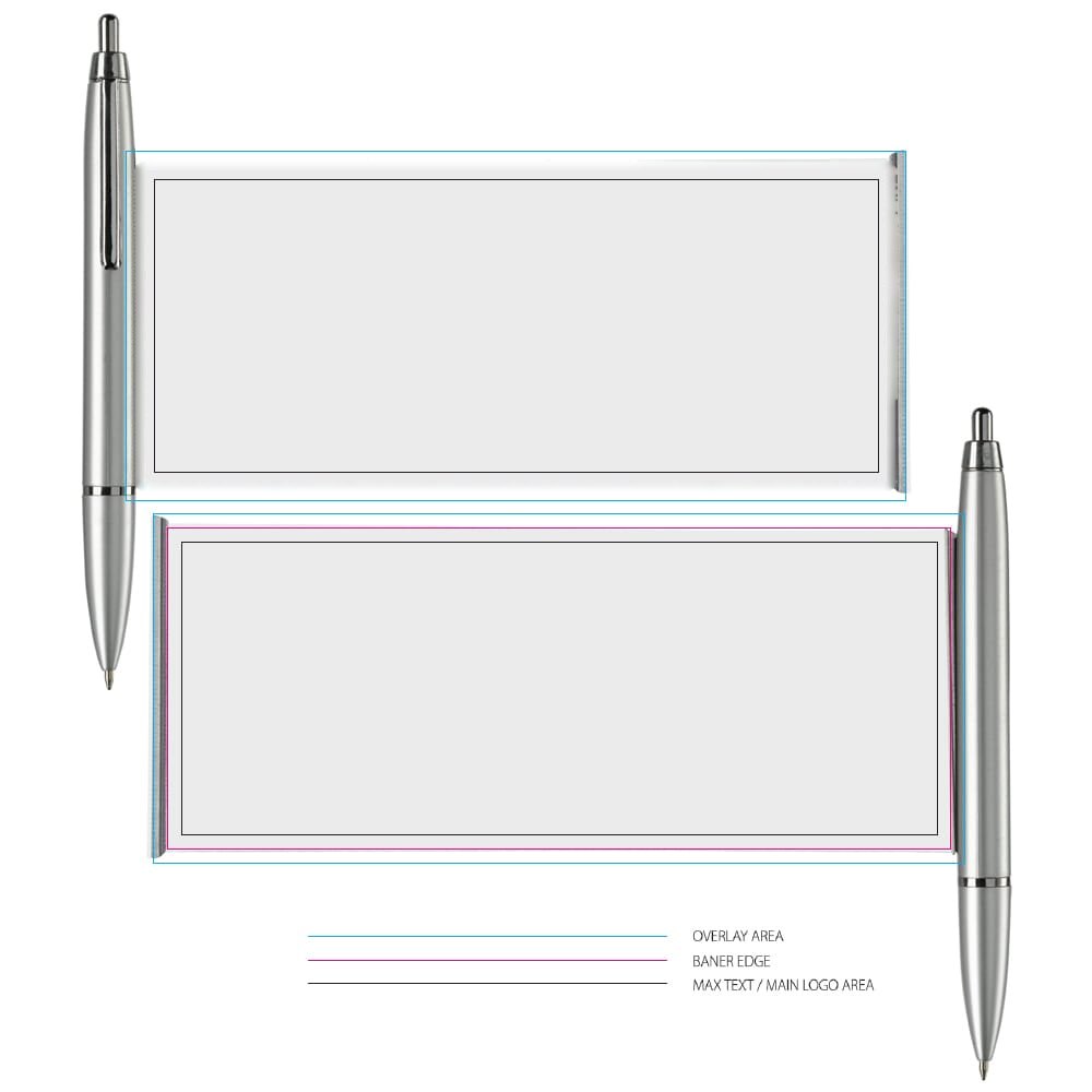 Balpen banner metallic — drukvlak banner