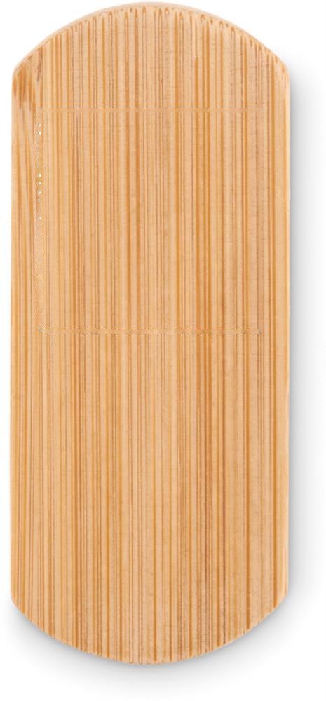 POY - Mini bamboe telefoonhouder — drukvlak achterzijde
