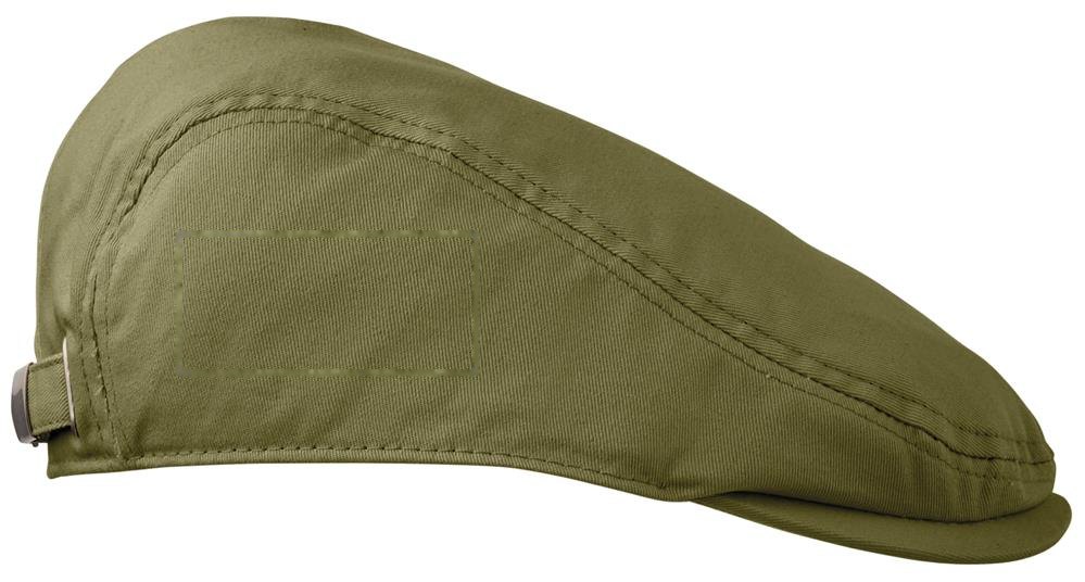 FLAT PEAK - Newsboy platte pet 235g/m² — drukvlak rechts zijde