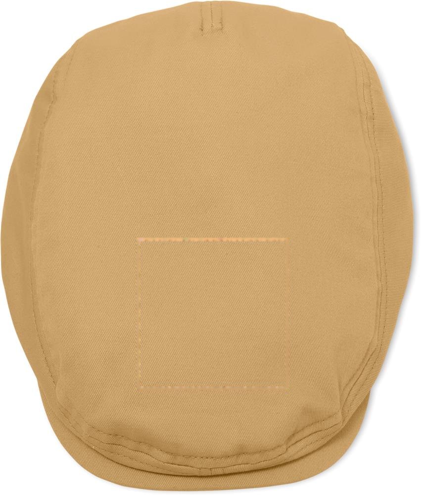 FLAT PEAK - Newsboy platte pet 235g/m² — drukvlak bovenzijde