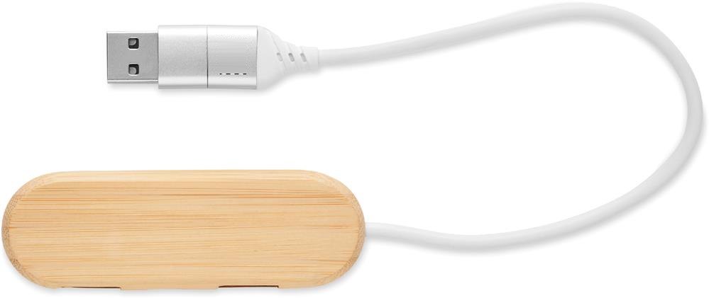 VINA C - 3-poorts USB-hub — drukvlak plug zijde 2