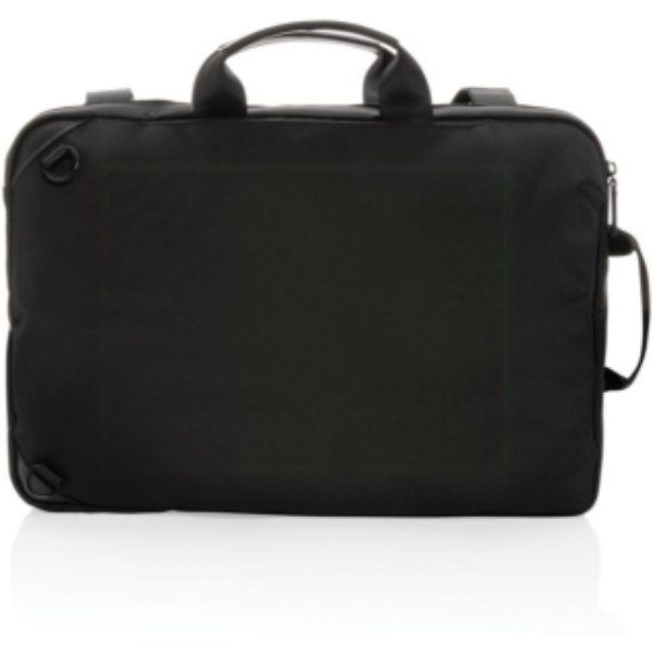 Swiss Peak Aware™ executive 2-in-1 laptop rugzak — drukvlak artikel achterzijde