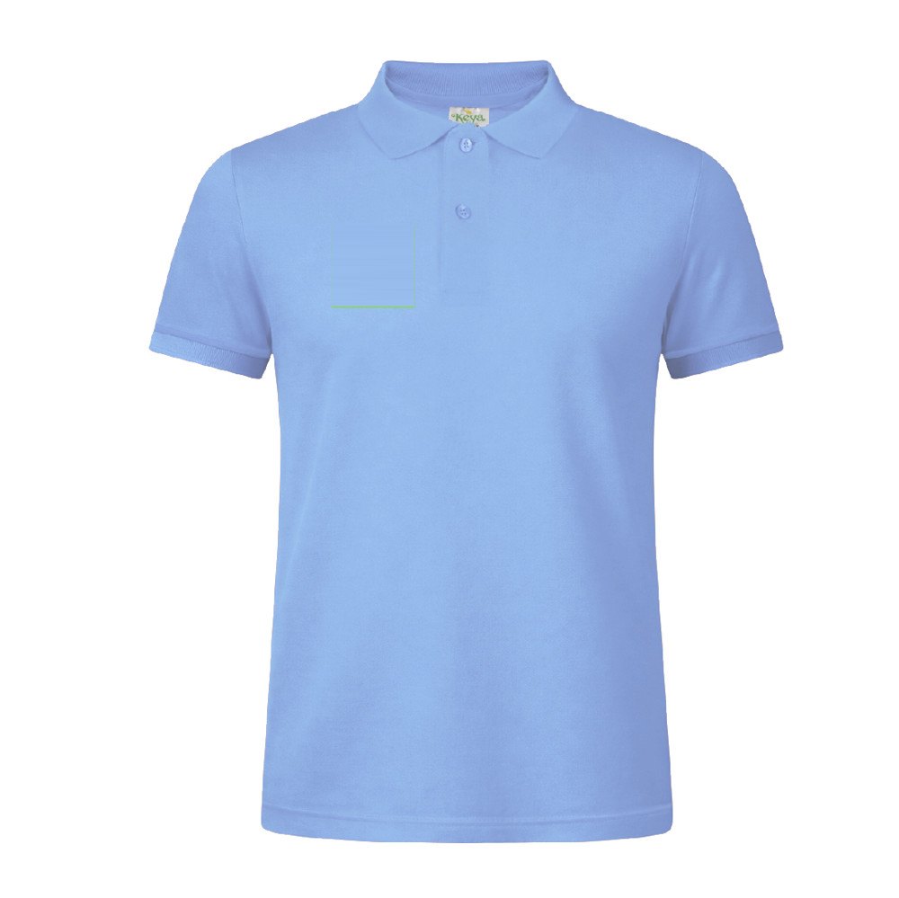 Volwassene Kleuren T-Shirt "keya" MPS180 — drukvlak rechterborst