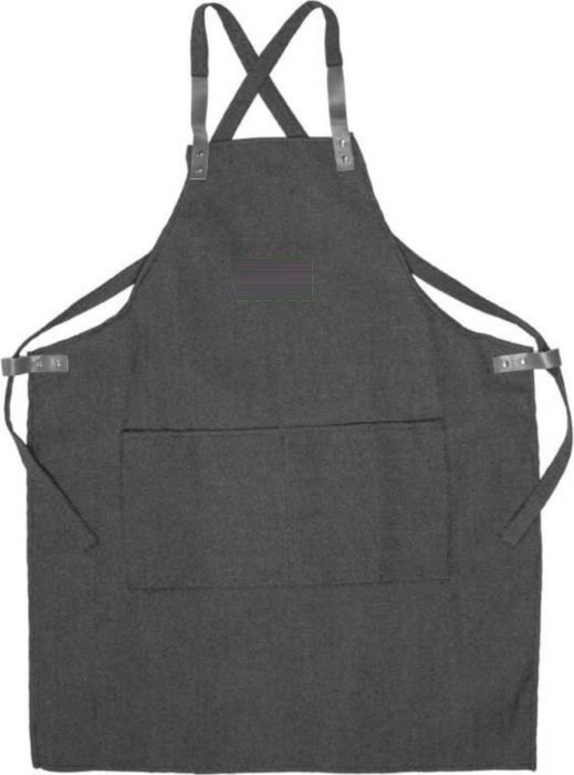 Denim schort (280 g/m²) Greg — drukvlak voorzijde