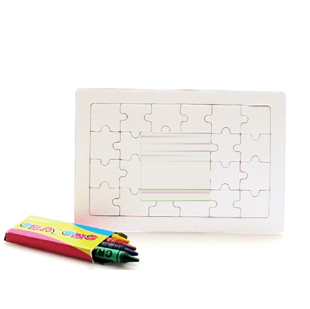 Puzzel Zeta — drukvlak midden op puzzel