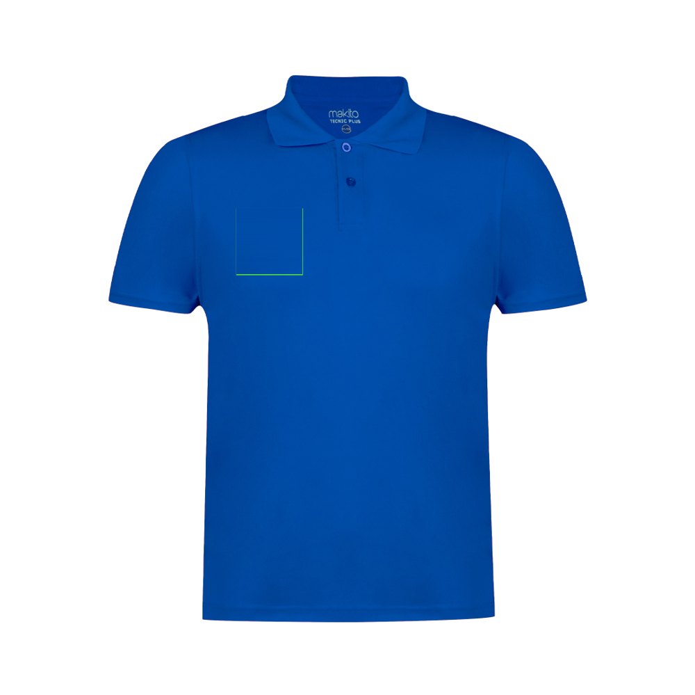 Kinder Polo Shirt Tecnic Plus — drukvlak rechterborst