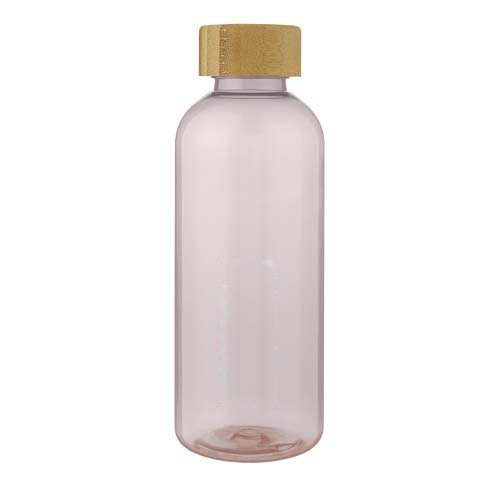 Ziggs 650 ml sportfles van gerecycled plastic — drukvlak voorzijde