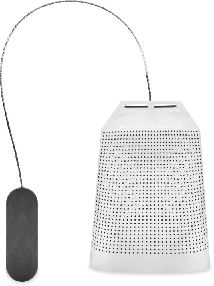 TEAFUSER - Thee-ei in roestvrij staal — drukvlak infuser zijde 1
