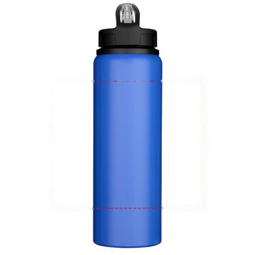Fitz 800 ml RCS gerecyclede enkelwandige roestvrijstalen waterfles — drukvlak rondom (1 kleur)