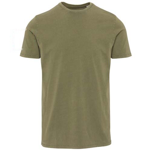 Nanaimo 160 g/m2 gewassen heren T-shirt met korte mouwen — drukvlak rechter bicep