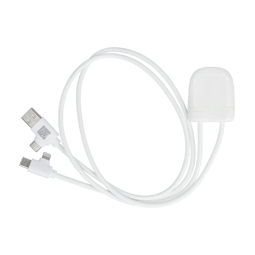 4034 - Xoopar Ice-Tag kabel voorzien van Find My tracker — drukvlak achterzijde connectorbehuizing