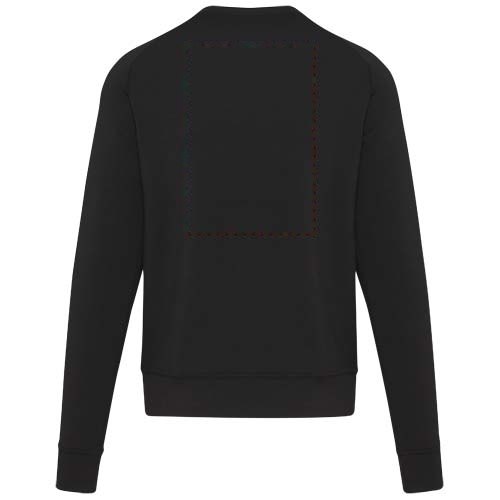 Yukon 350 g/m² unisex interlock sport crewneck sweater — drukvlak impact hoog op de achterzijde
