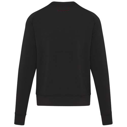 Yukon 350 g/m² unisex interlock sport crewneck sweater — drukvlak hoog op de achterzijde