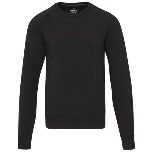 Yukon 350 g/m² unisex interlock sport crewneck sweater — drukvlak impact volledige voorzijde