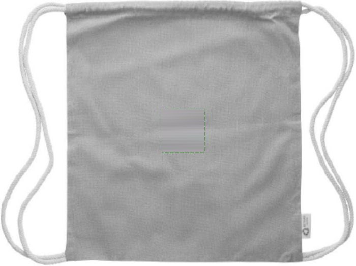 Katoenen tasje Joy | Gerecycled katoen | 120 g/m² — drukvlak voorzijde