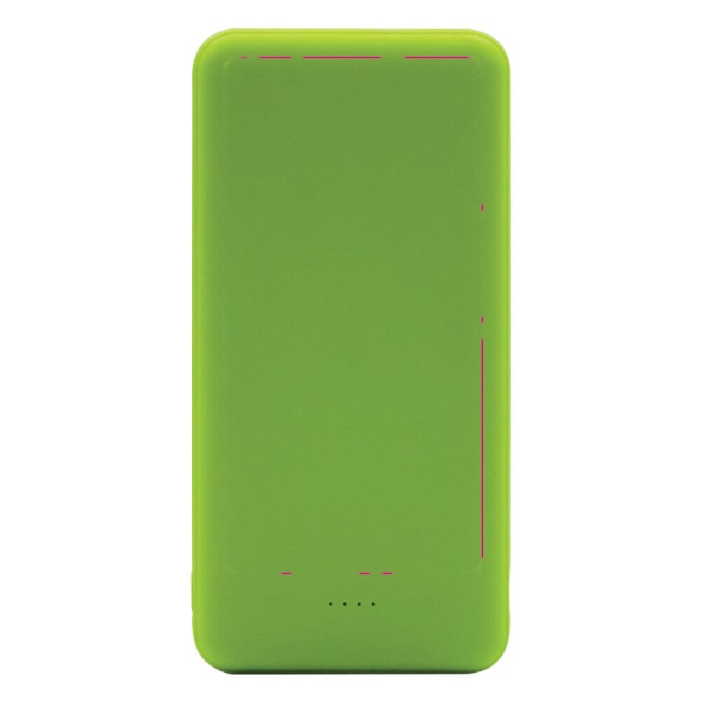 Elite Rubberized Powerbank 8000mAh — drukvlak bovenkant