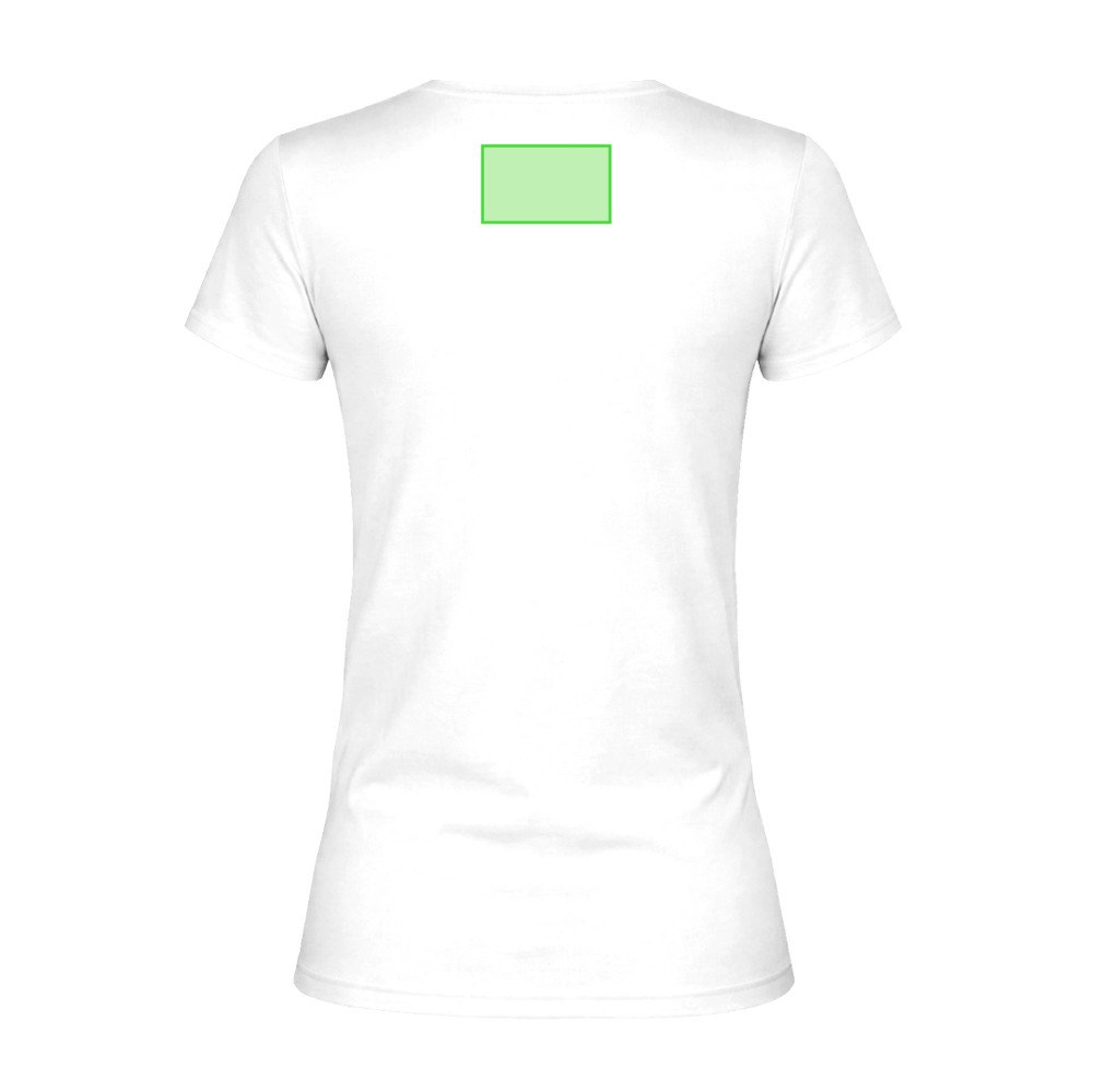 Wit Dames T-Shirt "keya" WCS150 — drukvlak bovenrug