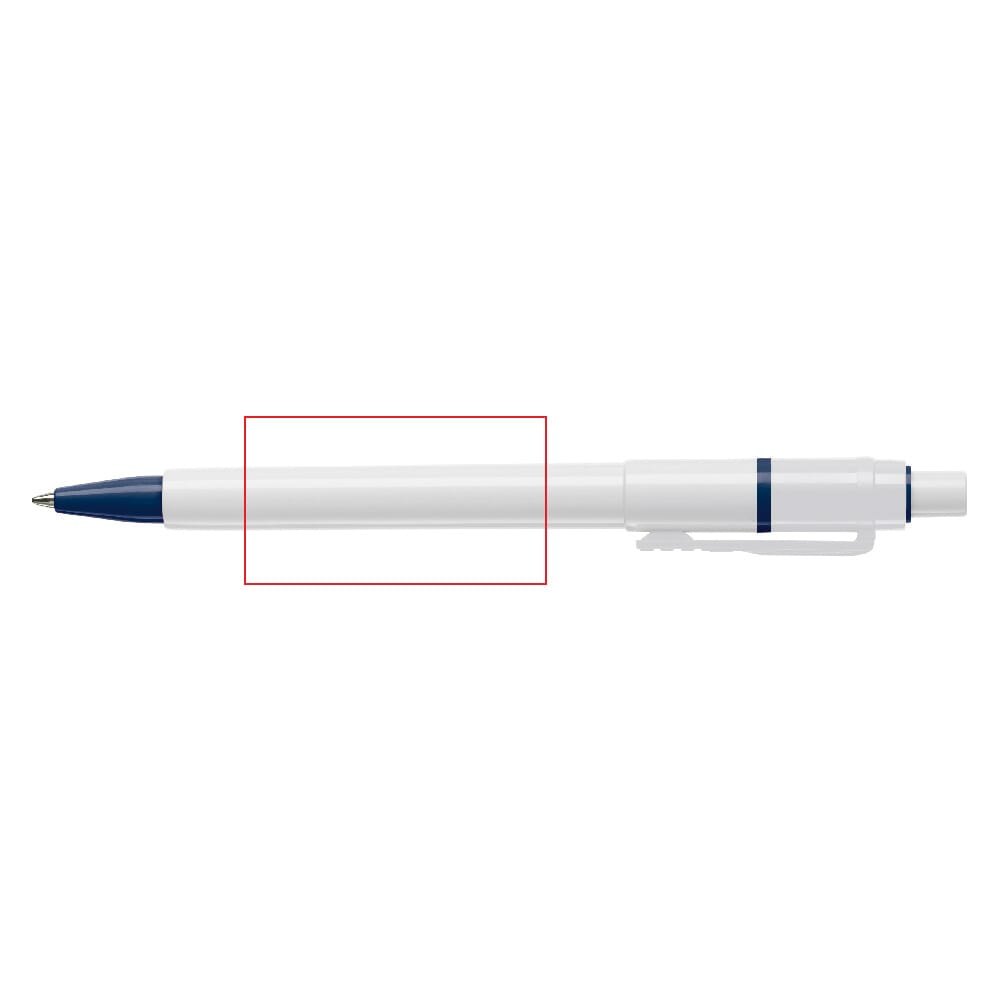 Balpen Baron hardcolour — drukvlak 270 graden van de clip