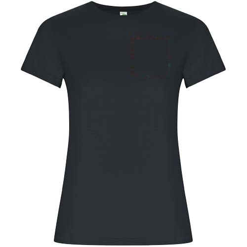 Golden 160 g/m² damesshirt met korte mouwen — drukvlak linker borst