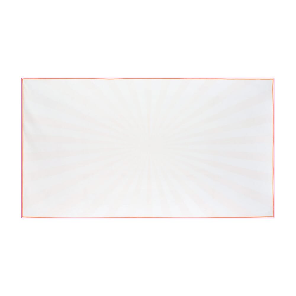 R-PET sneldrogende strandlaken 100x180cm met opbergzak (200g/m²) sublimatie — drukvlak gehele voorzijde
